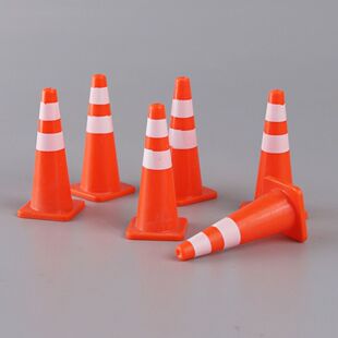 迷你交通锥模型玩具摆件围栏杆微型沙盘路障模拟儿童认知教学礼物
