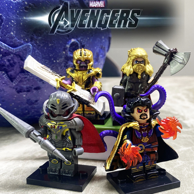 复联超级英雄蜘蛛侠全套积木人仔