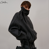 COLN高领羊毛短款 呢大衣就是拒绝臃肿无惧寒冷也要时髦 毫不含糊