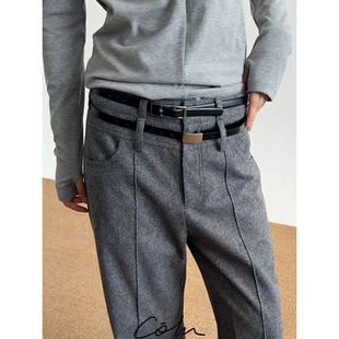 让你在寒风中从容 聪明选择 时髦 为冬天准备 COLN双腰毛呢西裤