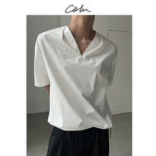 COLNV领打褶短袖 就一股散漫又认真 时髦劲儿松弛感信手拈来 衬衫