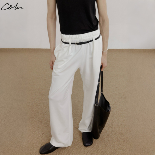 松紧腰打褶卫裤 COLN纵使你见过穿过万般卫裤 但1定没有见过这样