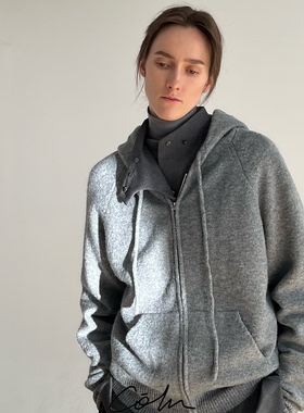 COLN卫衣式拉链连帽毛衣才是冬日正解何止是百搭更是感受限定暖意