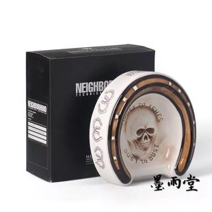 现货NEIGHBORHOOD ASHES ASHTRAY NBHD 骷髅 三色烟灰缸
