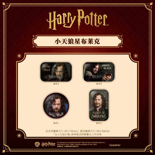 哈利波特系列生日徽章