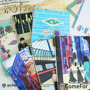 哈利波特正版周边卡通B5活页本笔记本韦斯莱把戏坊蜂蜜公爵本子