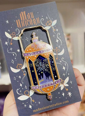 哈利波特同人周边 madunicorn太太徽章 烟花城堡