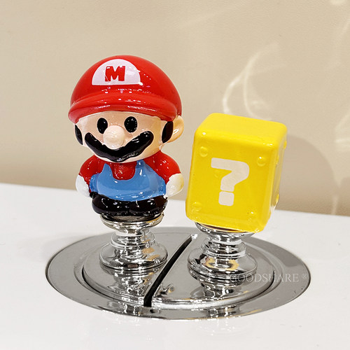 可爱马桶按压器礼物礼品装饰摆件卫生间水箱开关美甲专用辅助按钮