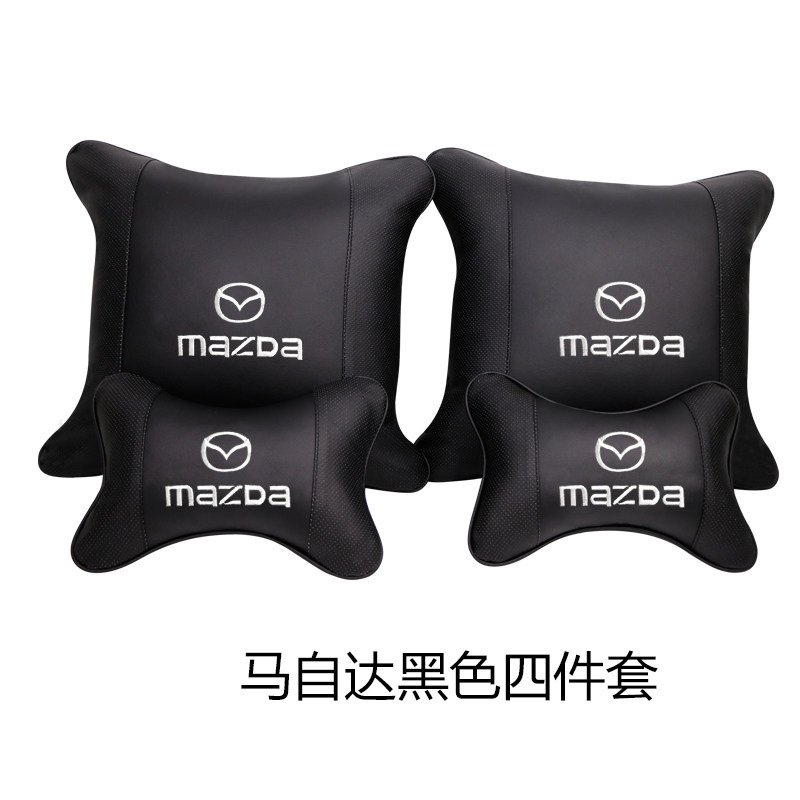 汽车车标专用头枕腰靠护颈四件套