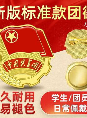 共青员胸章团徽团员学校学生标准版中国共青团胸章新款大磁铁别针