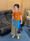 2026夏季 直筒阔腿裤 新款 宝宝春夏款 儿童洋气时髦休闲裤 女童豹纹裤