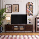和年美家美式 复古实木电视柜组合简美小户型客厅家具艾美电视机柜