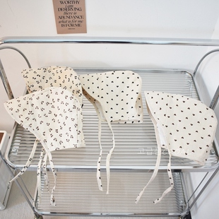 男女宝宝棉麻渔夫帽防晒帽子儿童遮阳帽春秋夏季薄款太阳帽大檐帽