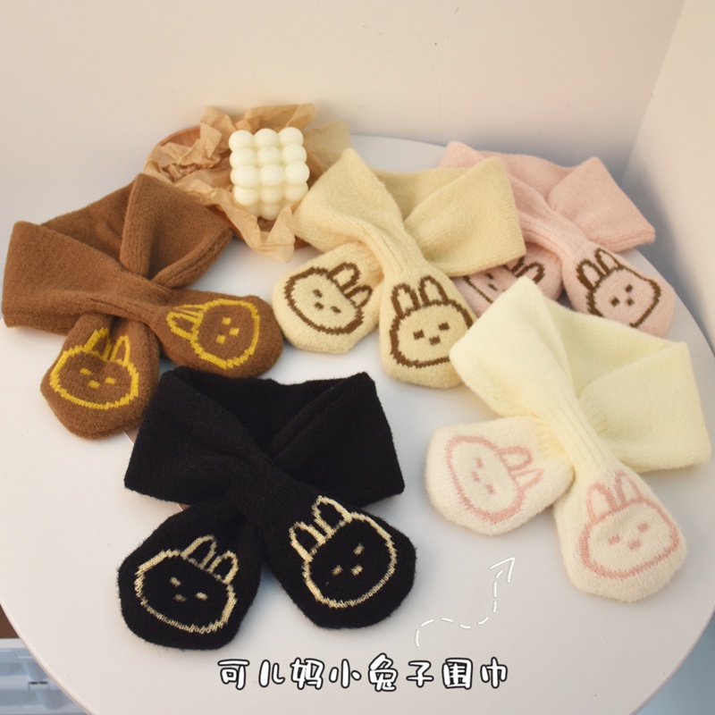 儿童围巾男女童宝宝可爱兔子