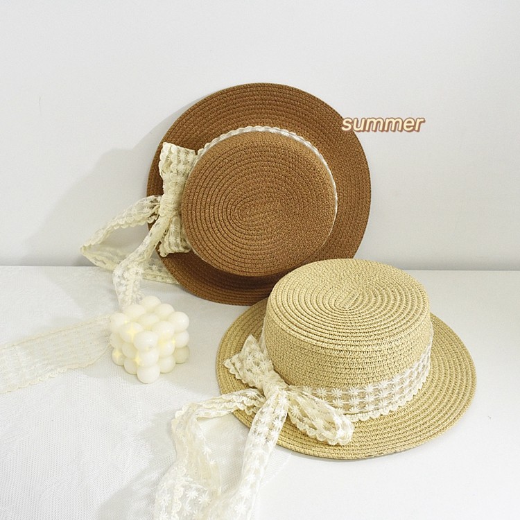 蕾丝飘带女童遮阳帽儿童帽子夏季草帽心水女宝宝遮阳透气渔夫帽,童装/婴儿装/亲子装,帽子,淘宝优惠券,粉丝福利购,淘宝优惠卷