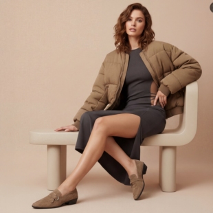 妖小姐 Jenny推荐意大利皮鞋女通勤深口单鞋懒人鞋圆头平底乐福鞋