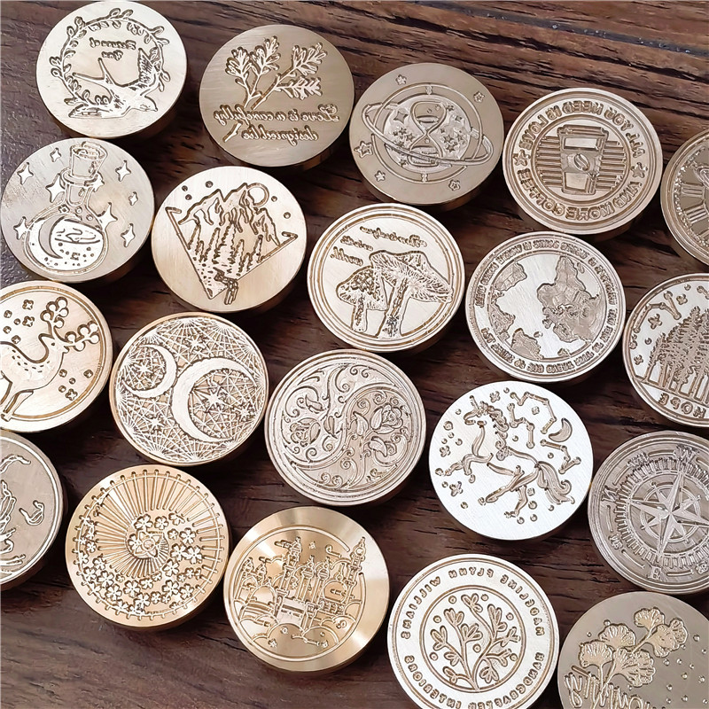 火漆印章星月森林图案世界地图魔法玫瑰手账装饰礼品贺卡学生diy