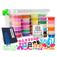 Đất sét siêu nhẹ 24 màu 36 màu tay màu đất sét công cụ thiết lập plasticine hướng dẫn lớp đồ chơi giáo dục - Đất sét màu / đất sét / polymer đất sét, set nhat