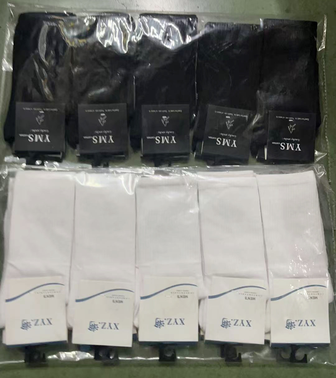 包邮十双价男女同款袜子中筒运动袜百搭纯白色纯黑色四季短袜棉