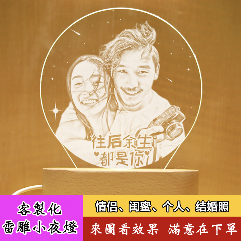 情人节小夜灯创意实用生日礼物