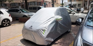 适应于奔驰smart451汽车车衣453专用车罩四门板防雨防晒隔热车套