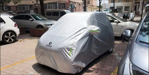 适应于奔驰smart451汽车车衣453专用车罩四门板防雨防晒隔热车套