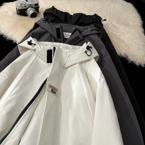 现货防水防风美式冲锋衣外套宽松大码男士连帽工装夹克 JK988-P75，男装夹克，电商A006