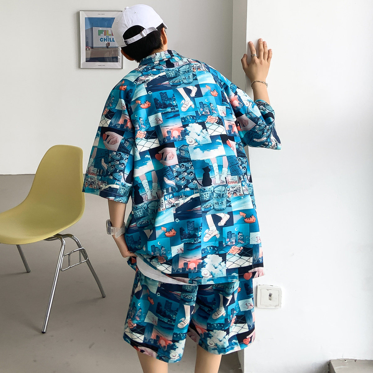 2025夏季新款休闲短袖套装短裤POLO衫运动套装T825-P65控88元,男装牛仔裤,电商A006