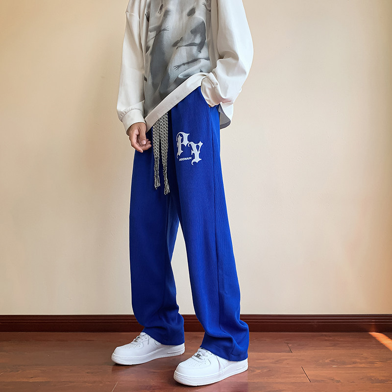 2025春装新款立体印花针织男士运动裤休闲裤长裤九分裤K315-P50,女装休闲裤,电商A006
