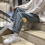 2025春款时尚男士直筒牛仔裤水洗牛仔长裤K870-P50，男装牛仔裤，电商A006
