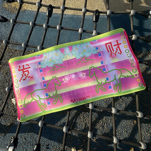 PlayGirl像素风马年发财大鼠标垫防滑桌垫笔记本办公电脑电竞桌垫