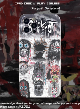 PlayGirl新金活结乐队摇滚油画艺术手机壳适用于iPhone16promax个性苹果15pro欧美14/13/12保护套xsmax全包