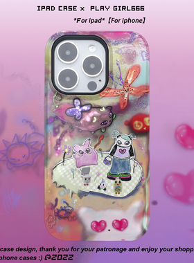 PlayGirl趣味可爱怪诞插画艺术卡通手机壳适用苹果14pro手机壳菲林iphone13/12华为p50荣耀mate30真我OPPO