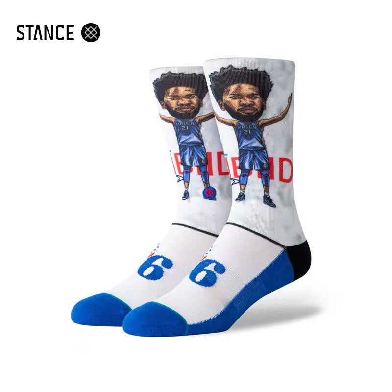 清库存出口欧美篮球袜NBA明星詹姆斯库里细毛圈加厚底中筒毛巾底