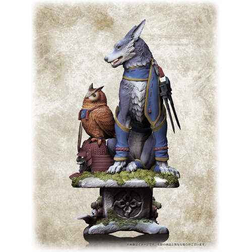 漫魂 现货 capcom CFB 怪物猎人Rise 手办 狩猎犬&福木兔