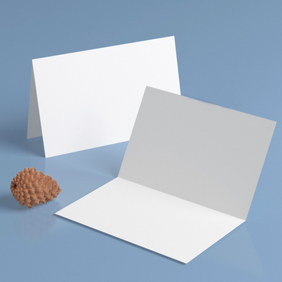 空白对折卡节日贺卡DIY手工空白卡生日教师节祝福卡幼儿手绘纸卡