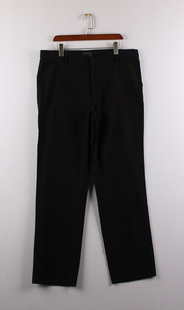 男装 38码 全棉中腰厚款 西裤 宽松直筒纯色通勤休闲长裤 美单大码