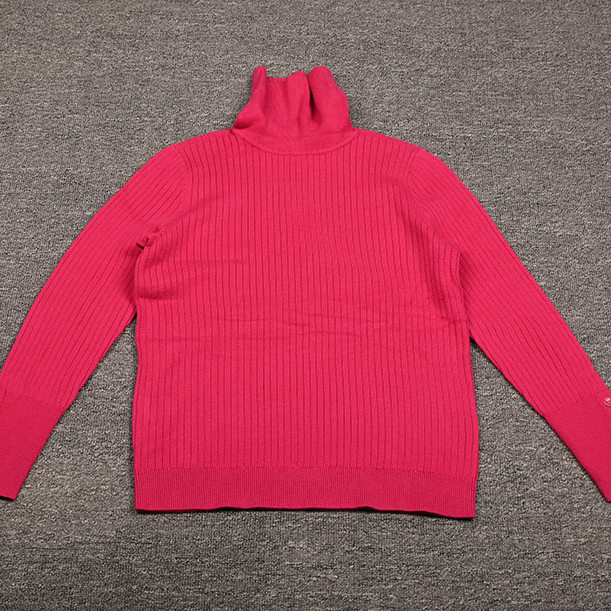 TBS大码女装高领堆堆针织衫毛衣