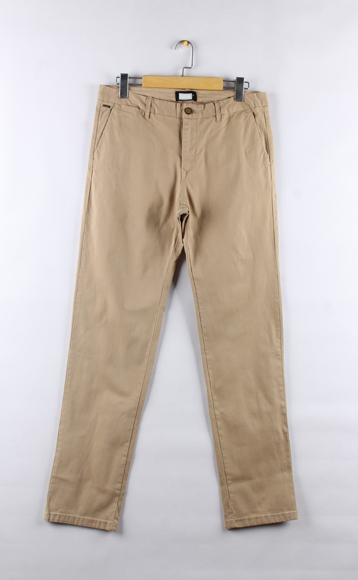 简约款苏 打男装通勤简约纯色春秋修身直筒版微弹休闲裤长裤