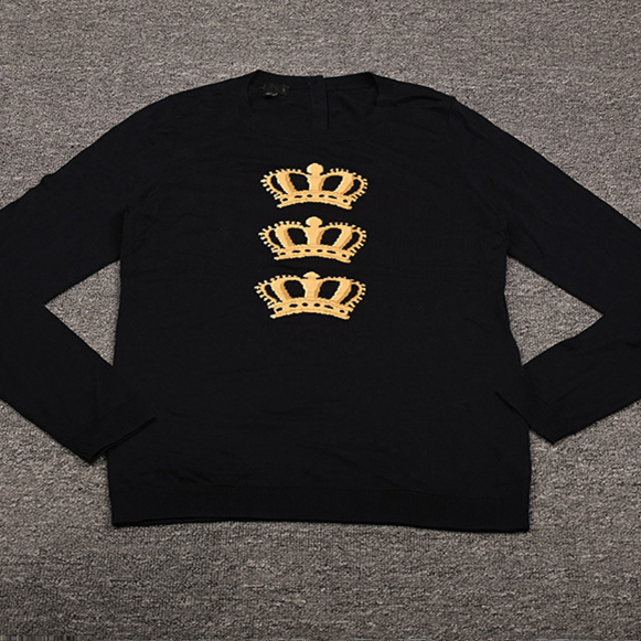 美单TBS大码女装薄款商务休闲棉混纺圆领长袖套头针织衫毛衣6