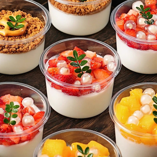 椰奶冻盒子甜品双皮奶布丁木糠打包雪糕包装盒慕斯杯蛋糕酸奶罐子