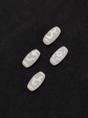 天玛西藏天珠菩提财神贵人白玉髓