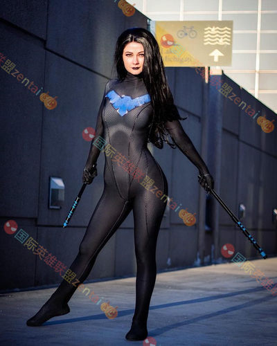 万圣节儿童动漫电影夜翼Cosplay