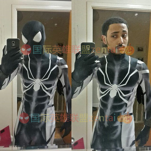 成人儿童肌肉款隐形未来基金蜘蛛侠连体紧身衣 Spiderman Cosplay