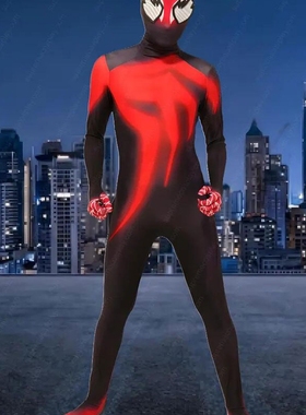万圣节蜘蛛侠连体紧身衣Hellfire Gala Spiderman Cosplay扮演服