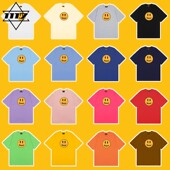 过验版 上衣夏 潮牌纯棉圆领半袖 drew短袖 笑脸比伯t恤男女情侣美式