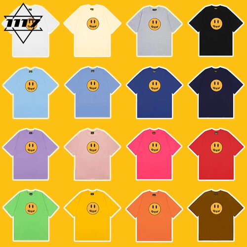 市面最顶版drew短袖笑脸t恤