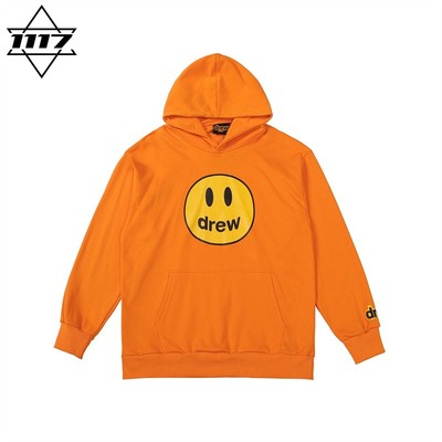 市面最顶版drew连帽卫衣笑脸帽衫