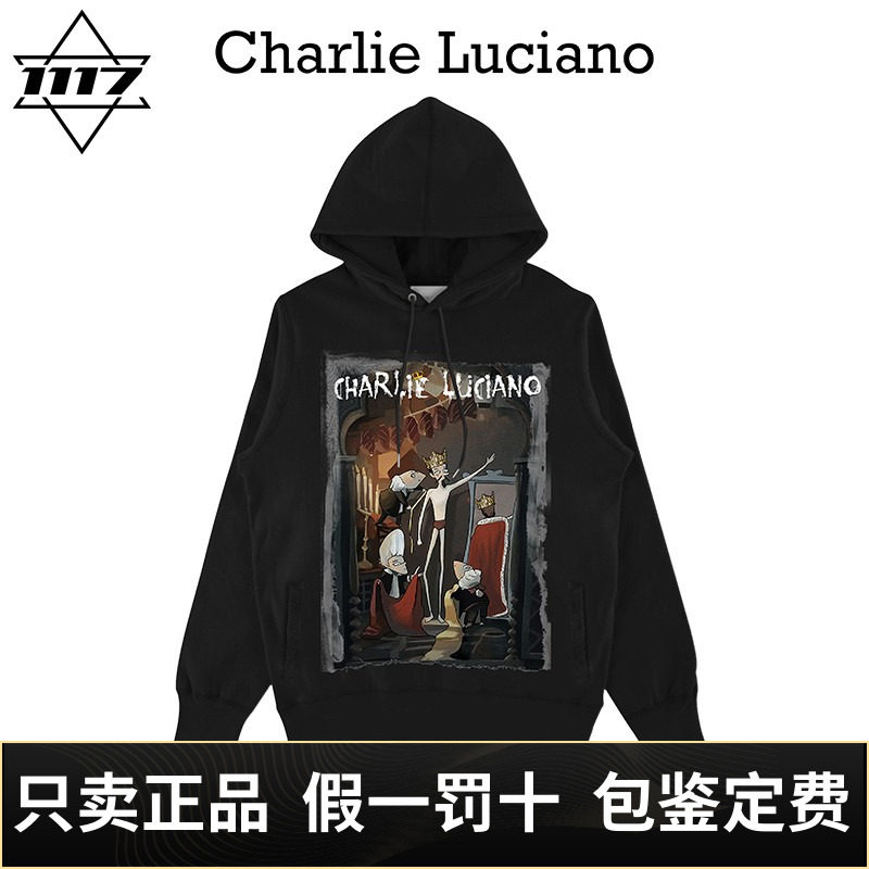 Charlie Luciano皇帝的新衣cl暗黑童话男女情侣潮牌圆领卫衣帽衫