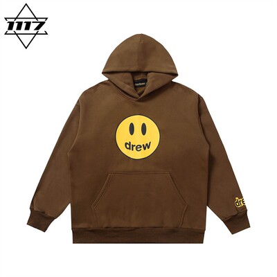 市面最顶版drew连帽卫衣笑脸帽衫